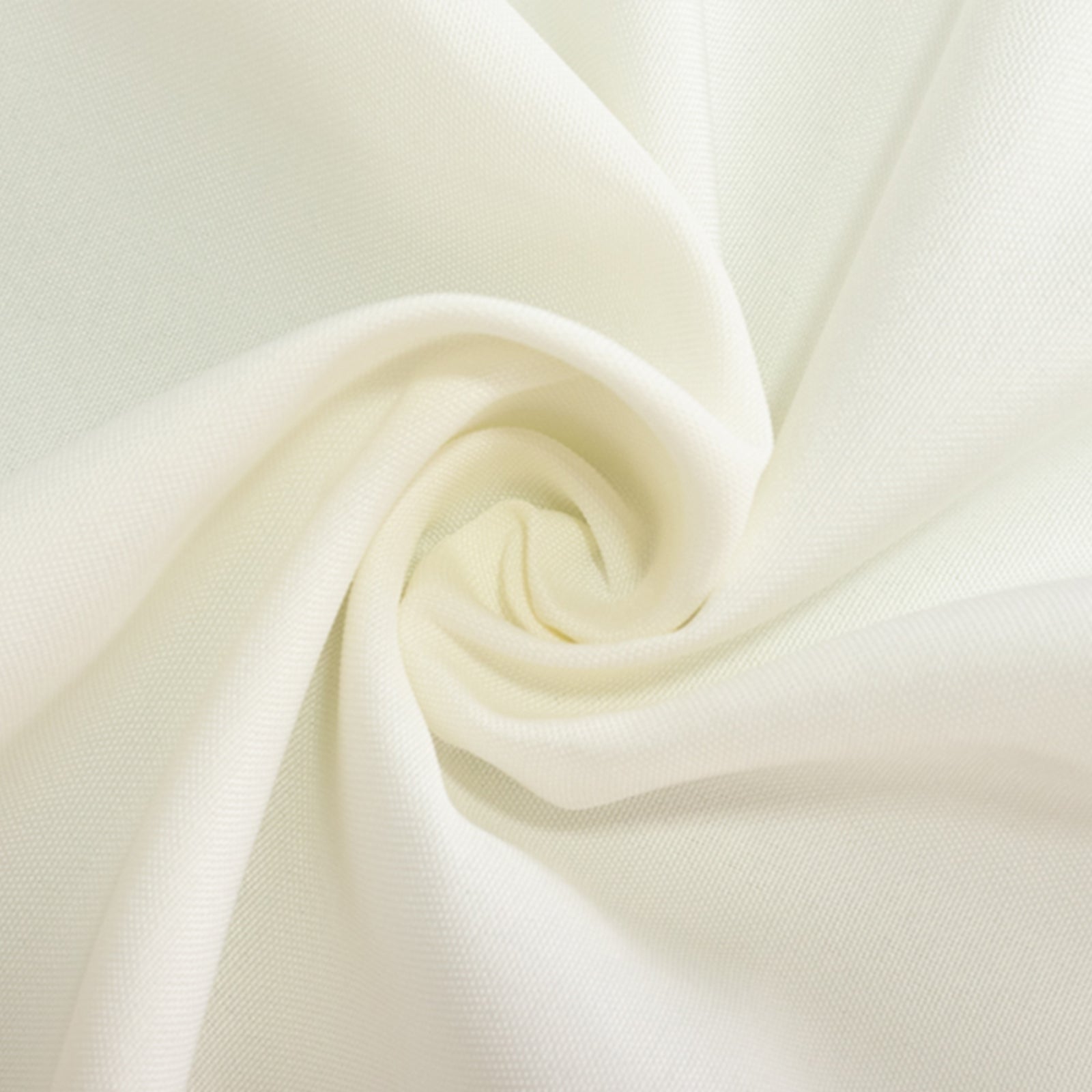 Fire Retardant Premium Polyester 90" Round Tablecloth Ivory - High-Performance Table Cover