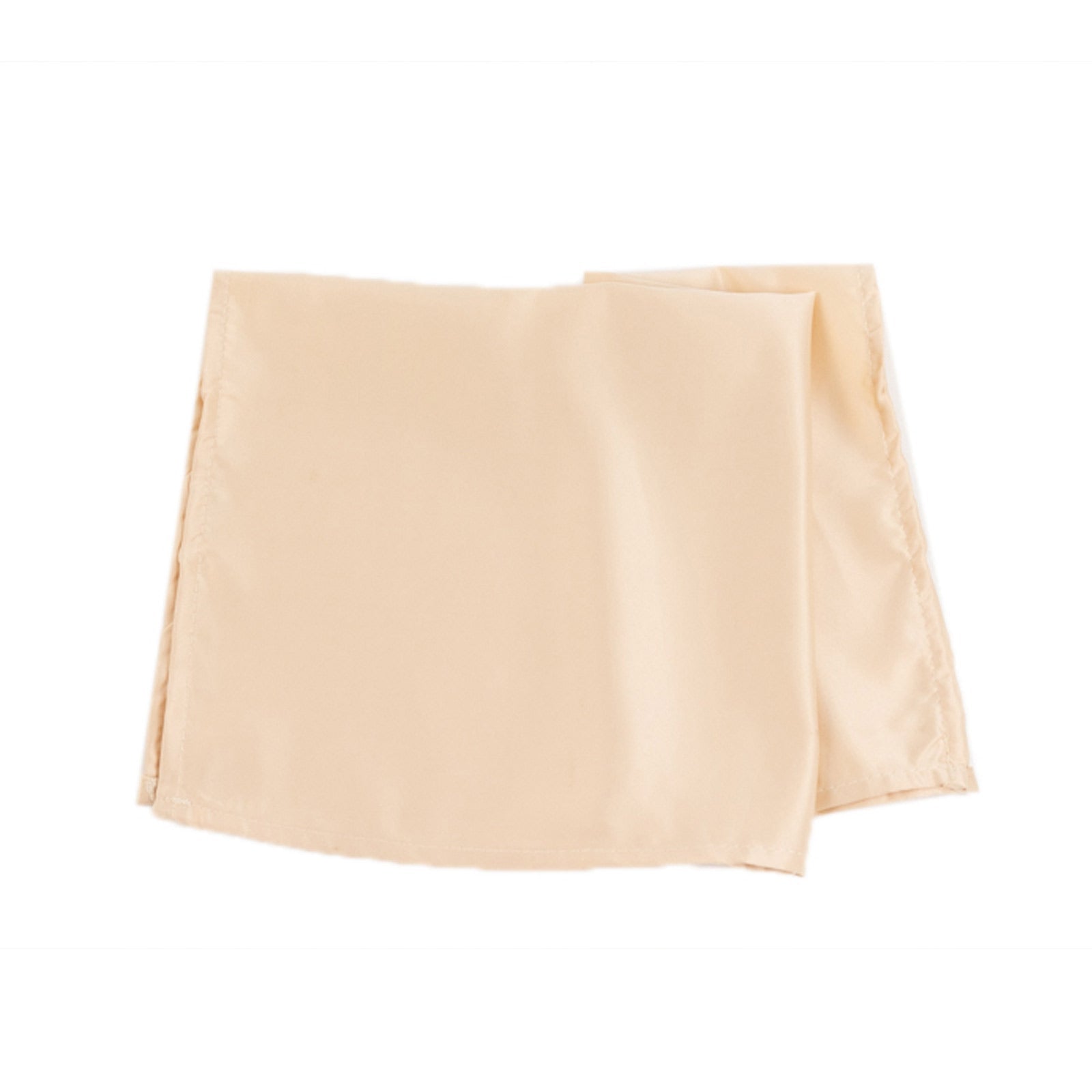 5 Pack Lamour Satin 20"x20" Napkins Beige - Soft Matte Finish Dinner Napkins