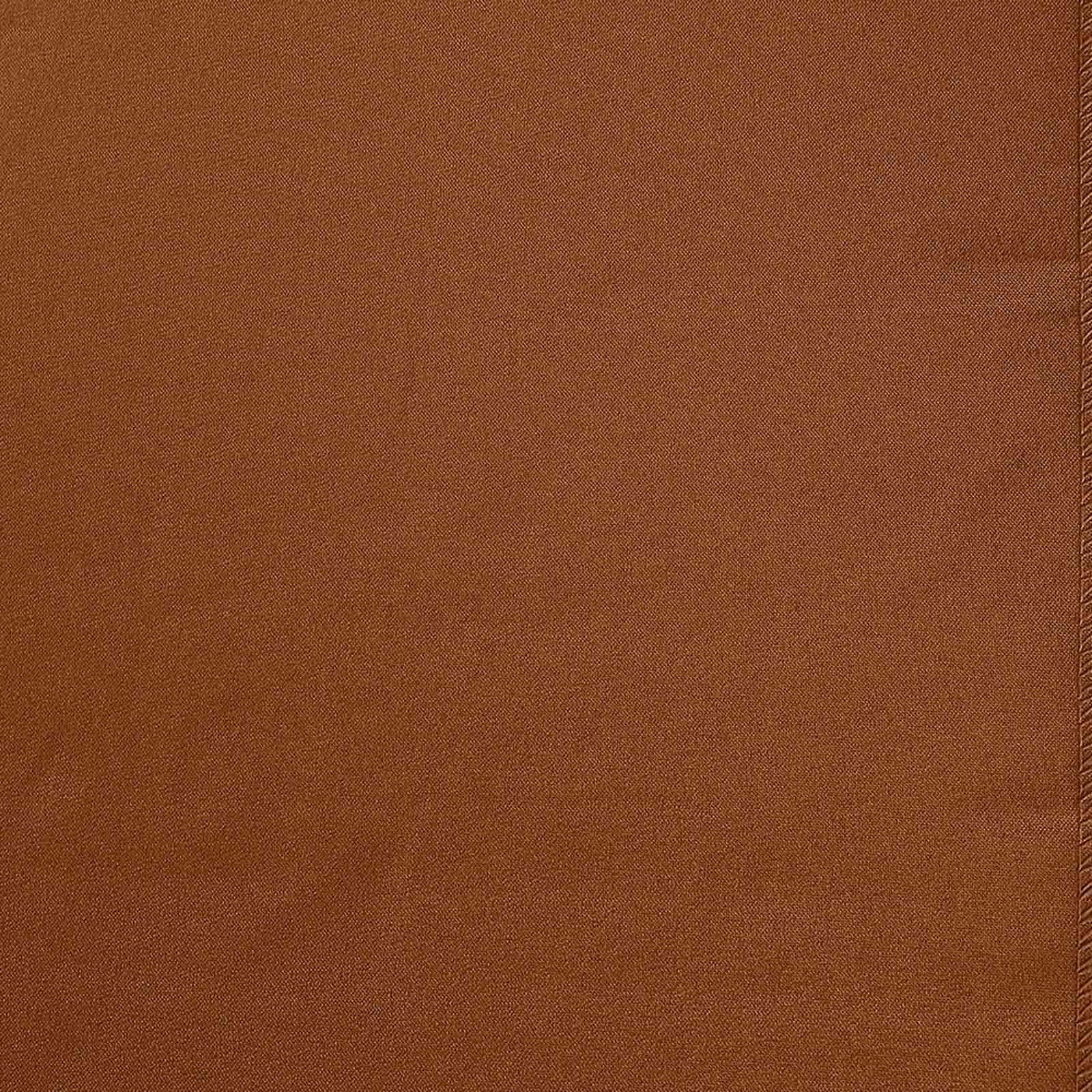 Polyester 12"x108" Table Runner Cinnamon Brown - Durable & Wrinkle-Resistant Table Decor