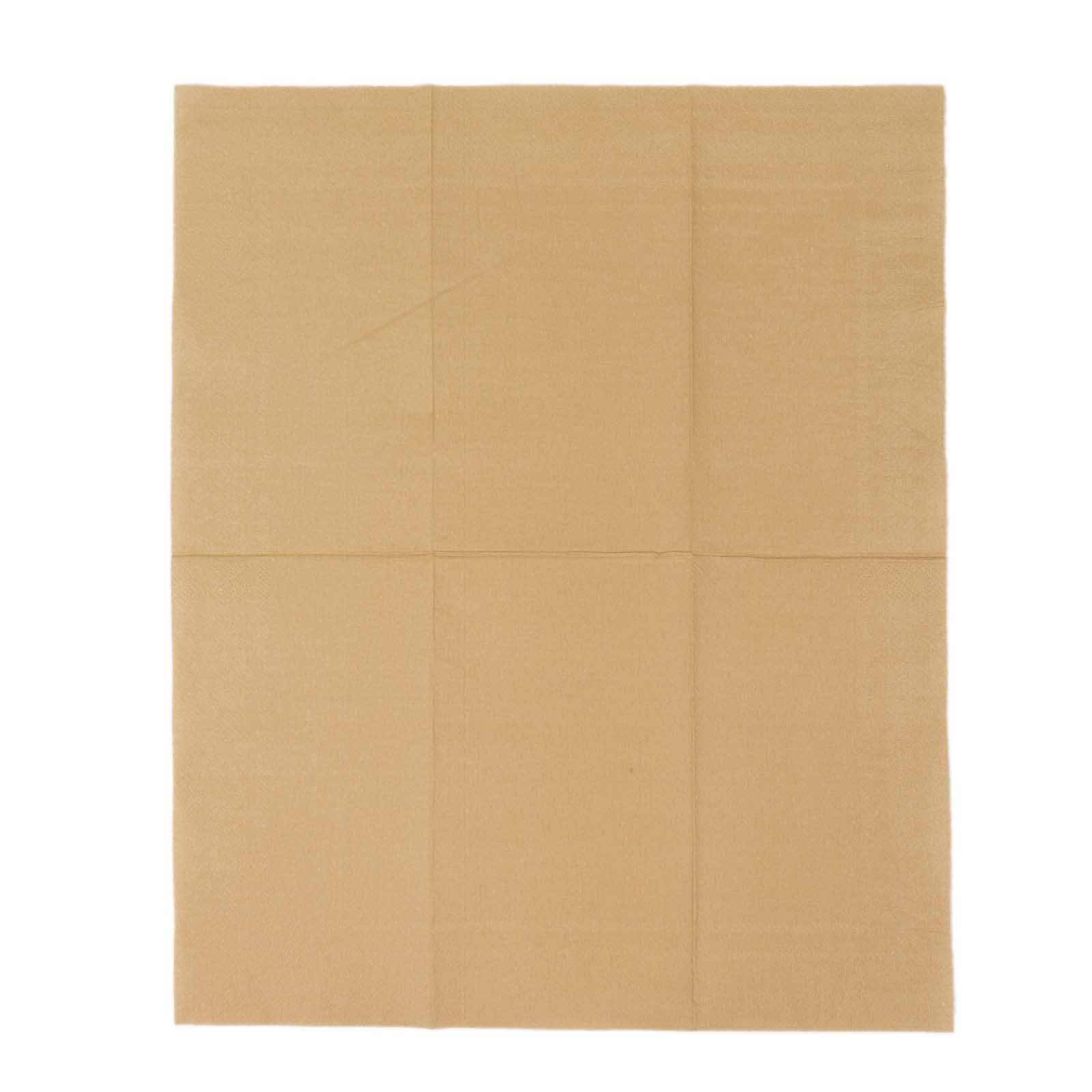 50-Pack Paper Napkins Natural - Soft Disposable 2-Ply Dinner Napkins for Weddings