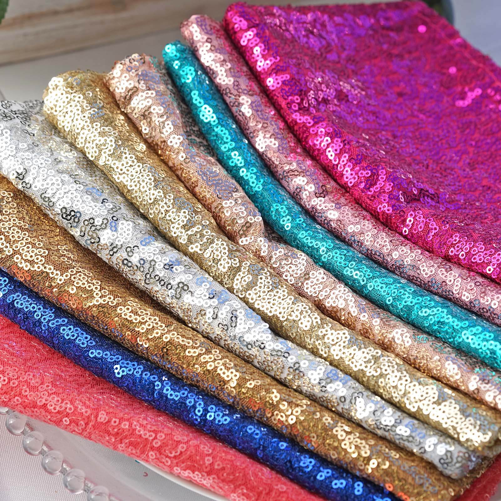 Sequin 20"x20" Napkin Silver - Shimmering Dinner Napkin