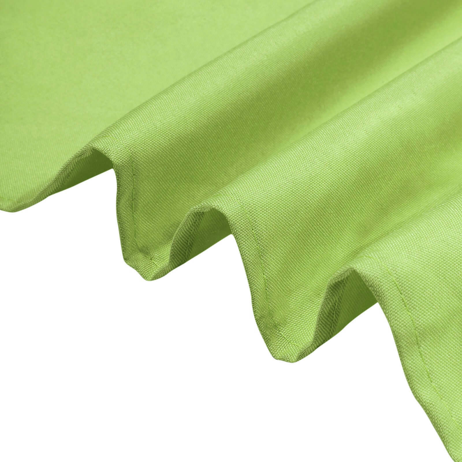 Polyester 120" Round Tablecloth Apple Green - Seamless Wrinkle-Resistant Table Cover