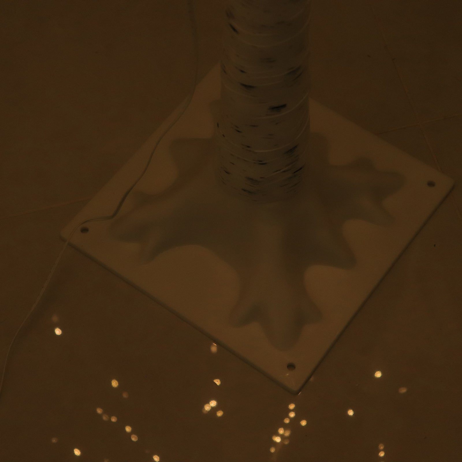 350 LED Lighted Birch Tree Design Warm White - Plug-in Remote Timer Lights with Detachable Base 6ft