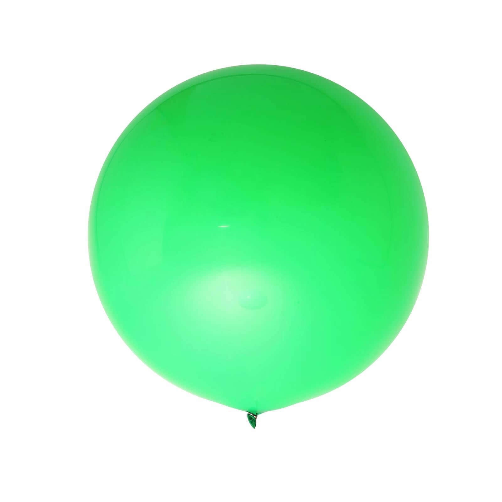 2 Pack 32" Large Matte Green Helium or Air Premium Latex Balloons
