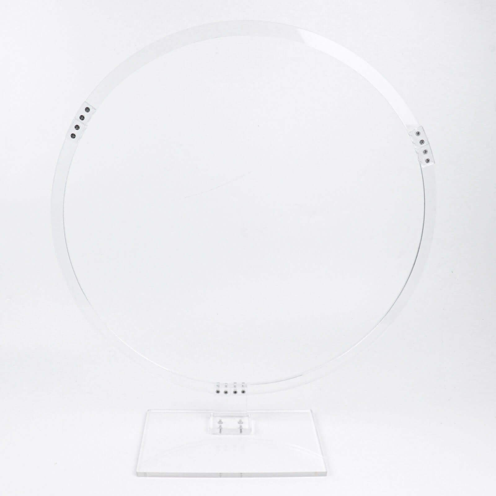 Table Wedding Arch Hoop Stand Acrylic Round Clear - Wreath Tabletop Centerpiece for Weddings 26"