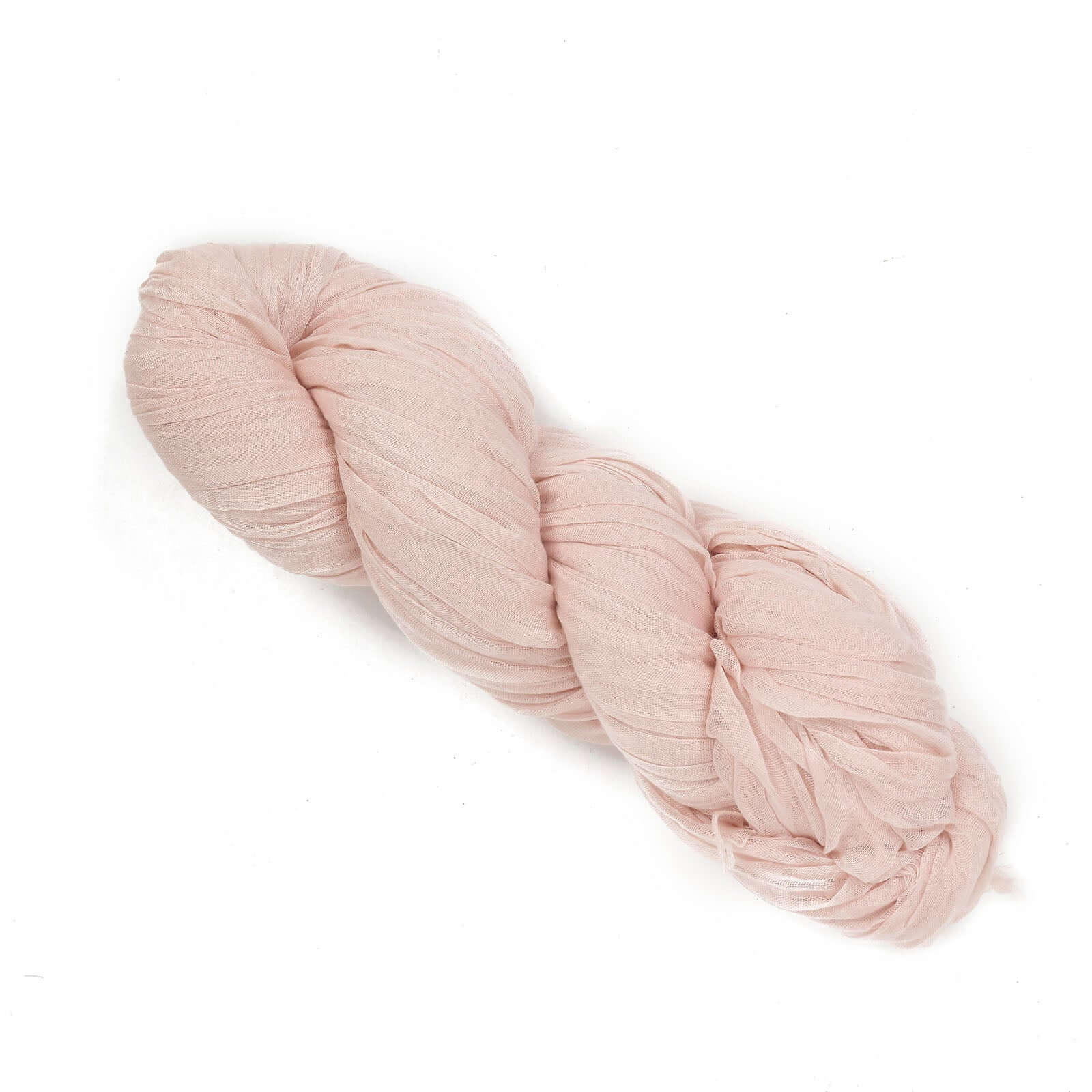 20ft Blush Gauze Cheesecloth Fabric Wedding Arch Drapery, Window Scarf Valance, Boho Decor Arbor Curtain Panel