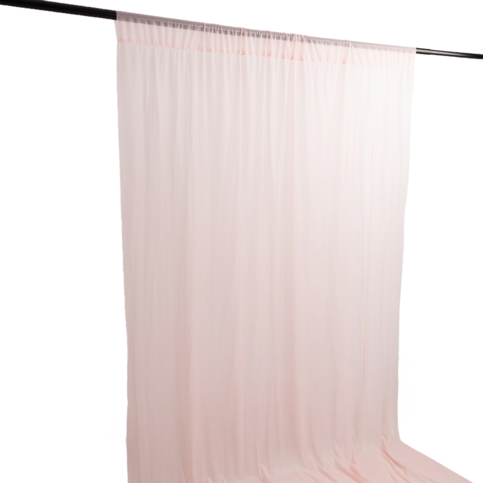 Blush Sheer Backdrop Drape – 5ft x 14ft Wedding Arch & Ceiling Decor Panel, Wrinkle Free with Soft Shimmer