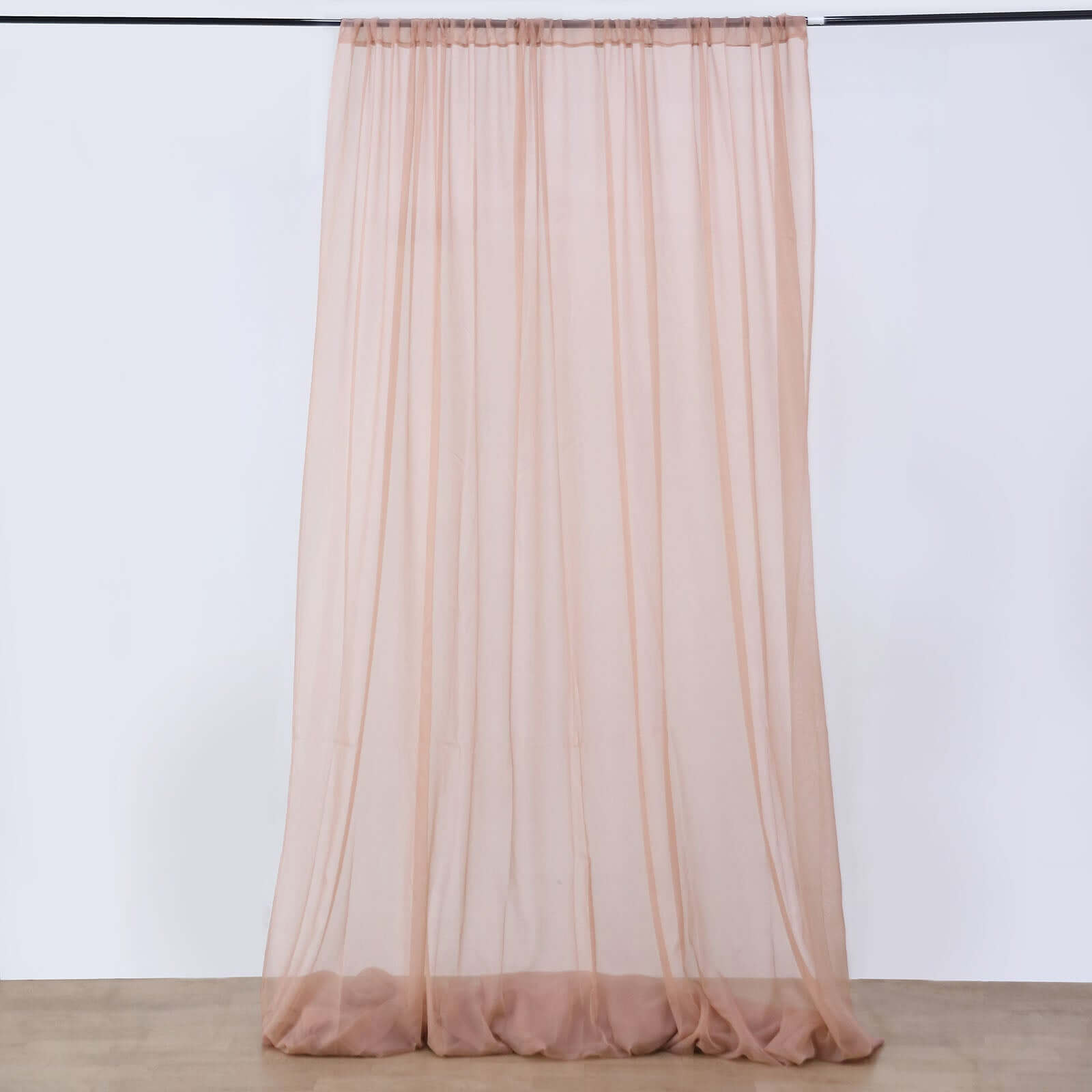 10ftx30ft Dusty Rose Sheer Ceiling Drape Curtain Panels Durable Flame Resistant Fabric