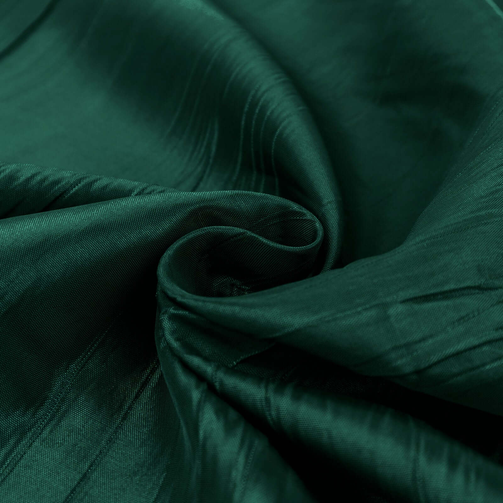 54"x10 Yards Hunter Emerald Green Accordion Crinkle Taffeta Fabric Bolt