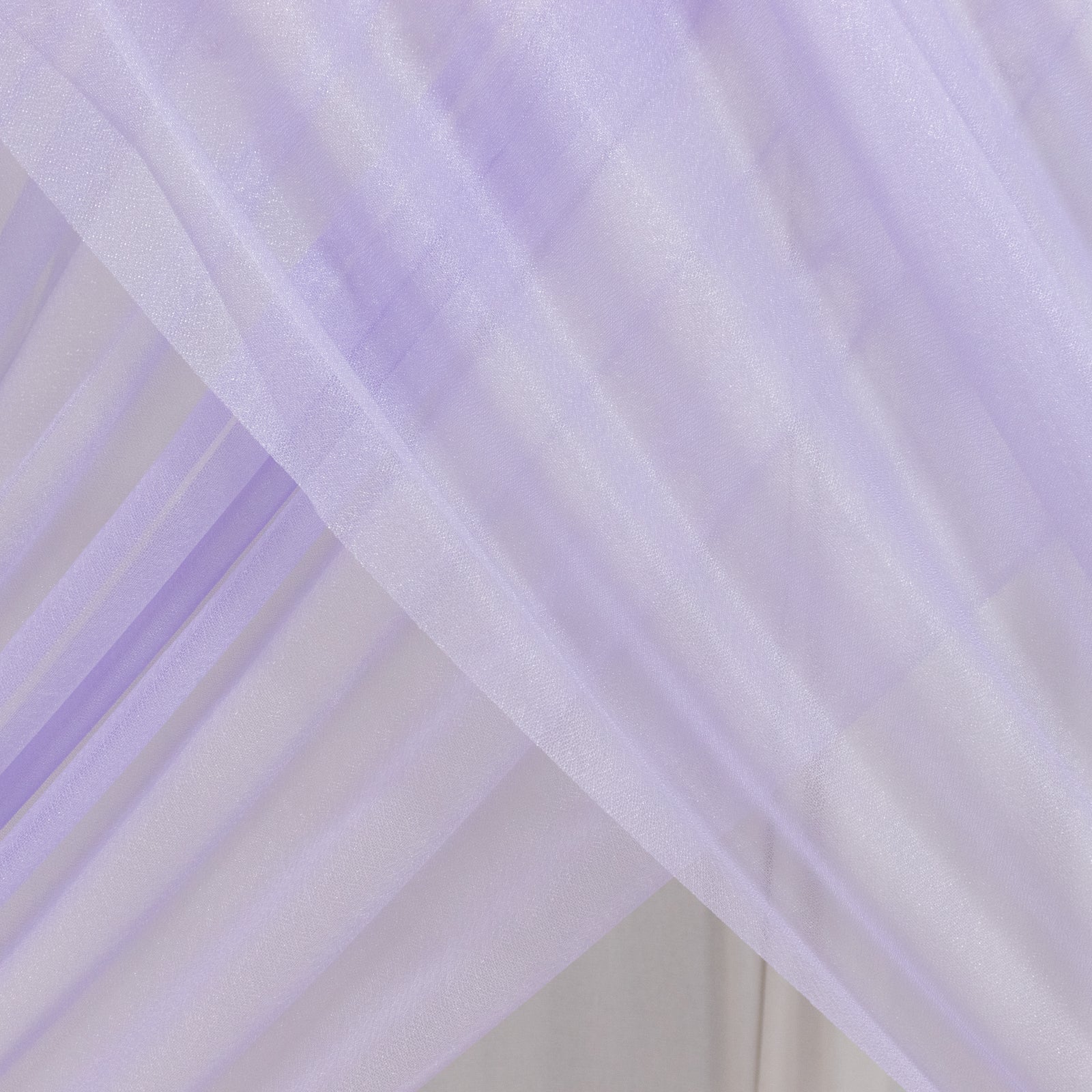 Lavender Lilac Sheer Backdrop Drape – 5ft x 14ft Wedding Arch & Ceiling Decor Panel, Wrinkle Free with Soft Shimmer