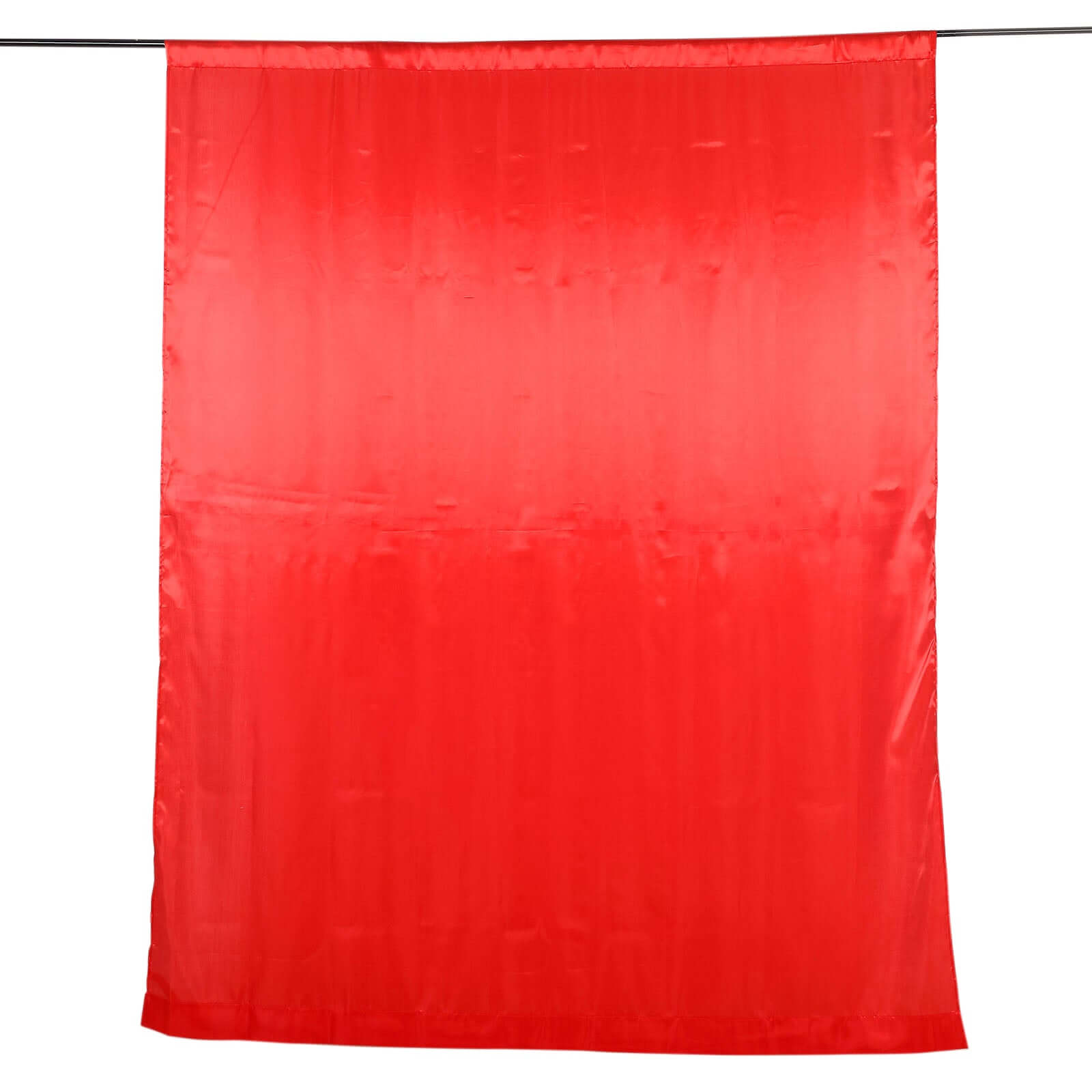 8ftx10ft Red Satin Event Curtain Drapes, Backdrop Event Panel
