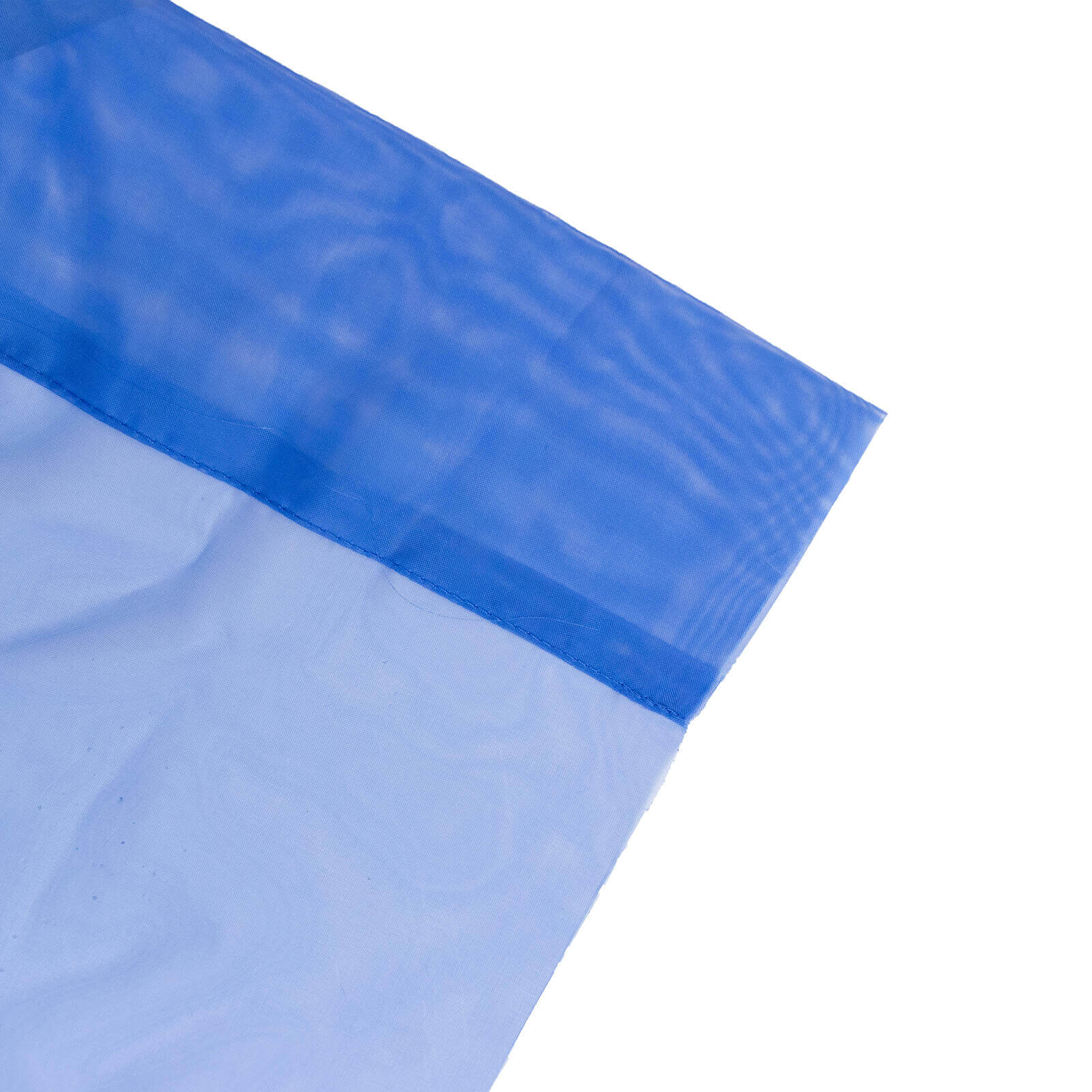 5ftx32ft Royal Blue Chiffon Curtain Panel, Durable Flame Resistant Backdrop Ceiling Drapery With Rod Pocket