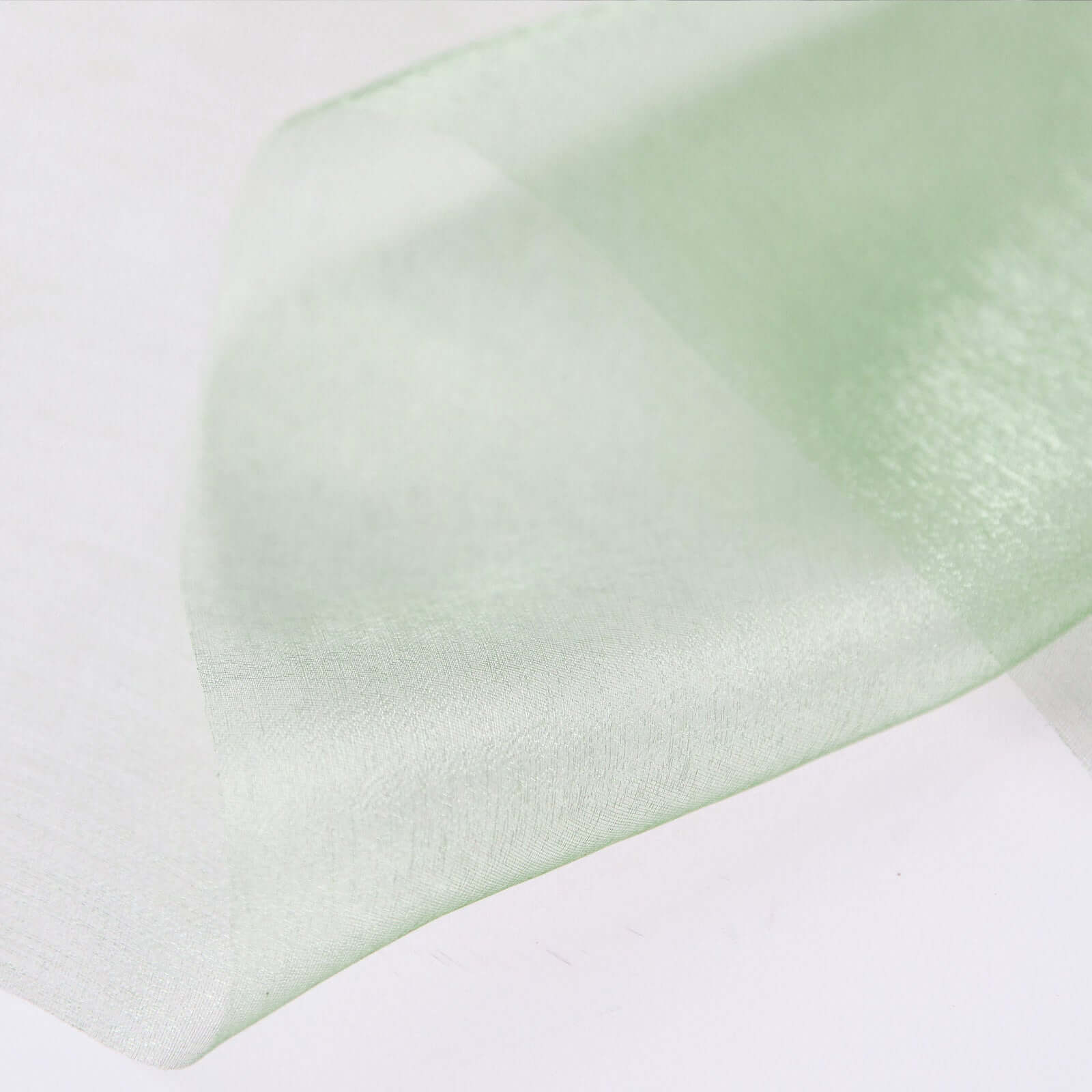 12"x10yd Sage Green Sheer Chiffon Fabric Bolt, DIY Voile Drapery Fabric