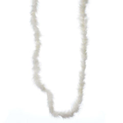 Marabou Ostrich Feather Boa Ivory Deluxe Soft and Fluffy Design - Party Accessory 2 Yards