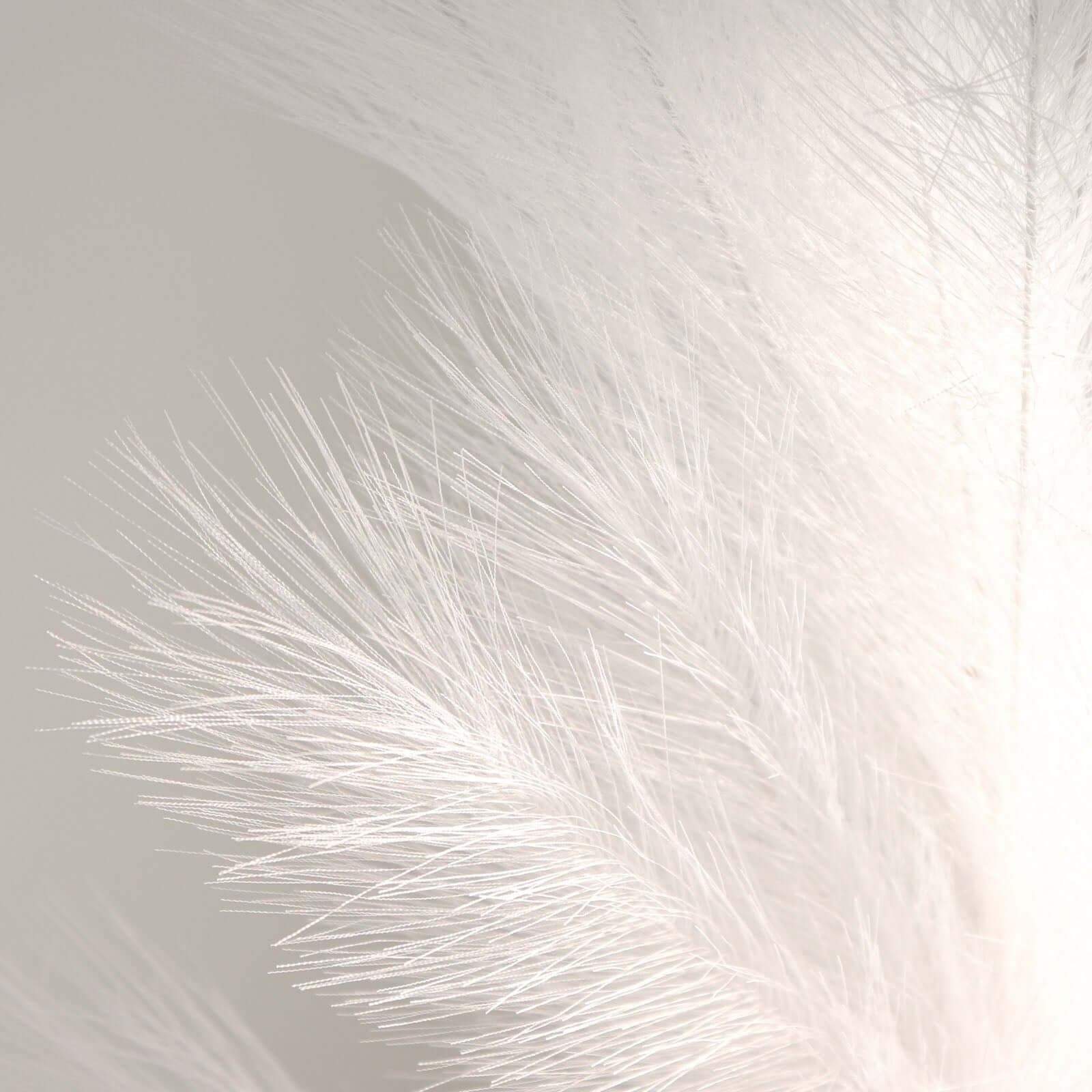 3 Stems Artificial Pampas Grass Decor White - Soft Realistic Faux Ornamental Grass Branches for Rustic Boho Chic Backdrops Floral Styling & Vase Displays 44"