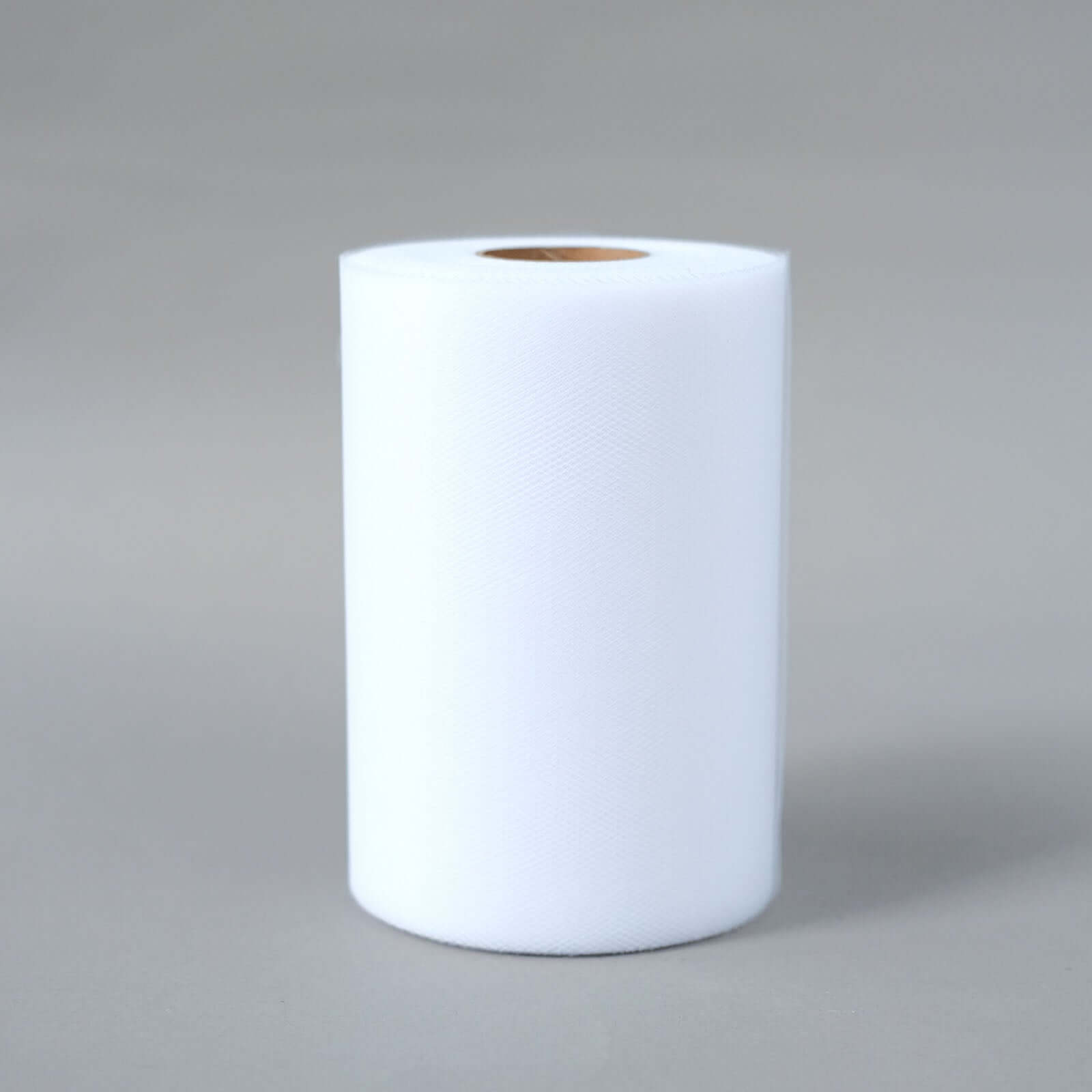 6"x100 Yards White Tulle Fabric Bolt, Sheer Fabric Spool Roll For Crafts