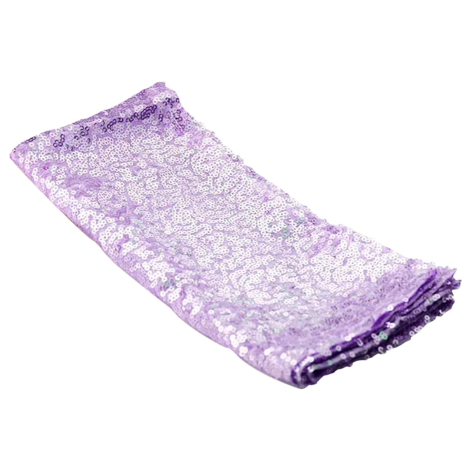 Sequin 20"x20" Napkin Lavender Lilac - Shimmering Dinner Napkin