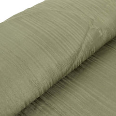 54"x10 Yards Dusty Sage Green Accordion Crinkle Taffeta Fabric Bolt
