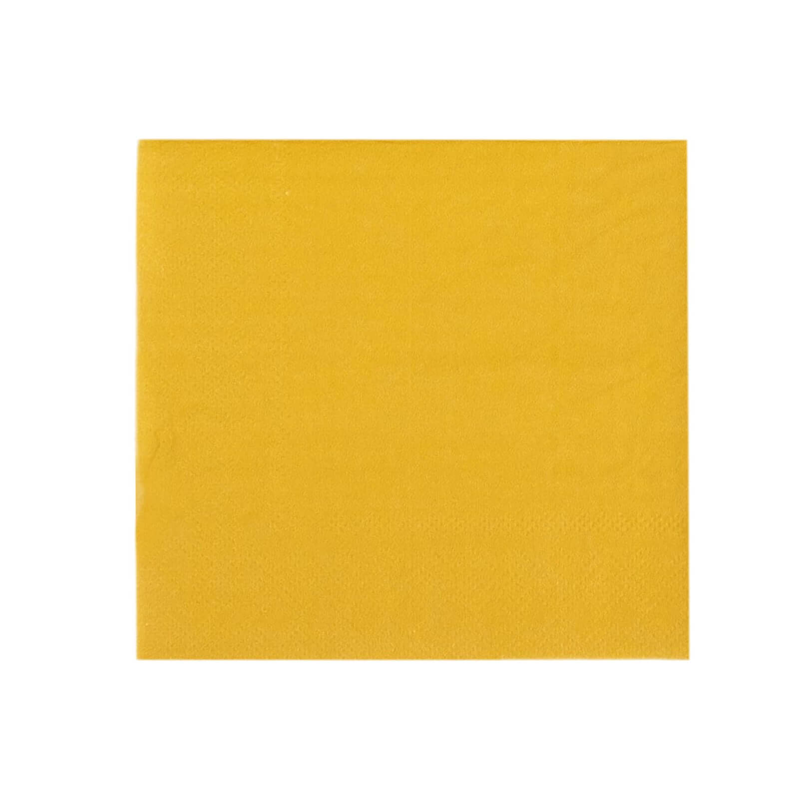 50-Pack Paper Beverage Napkins Gold - 2 Ply Disposable Soft 18GSM Cocktail Napkins for Events 5"x5"