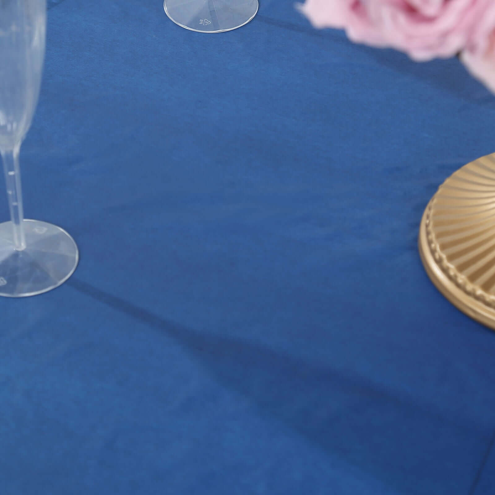 Plastic Table Cover Roll Navy Blue with Slide Cutter - Customizable Disposable Tablecloth Roll 54"x300ft