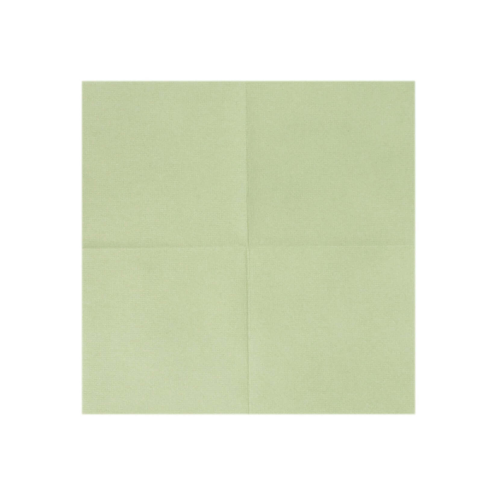 20 Pack Linen-Like Paper 5"x5" Napkins Sage Green - Highly Absorbent Airlaid Napkins