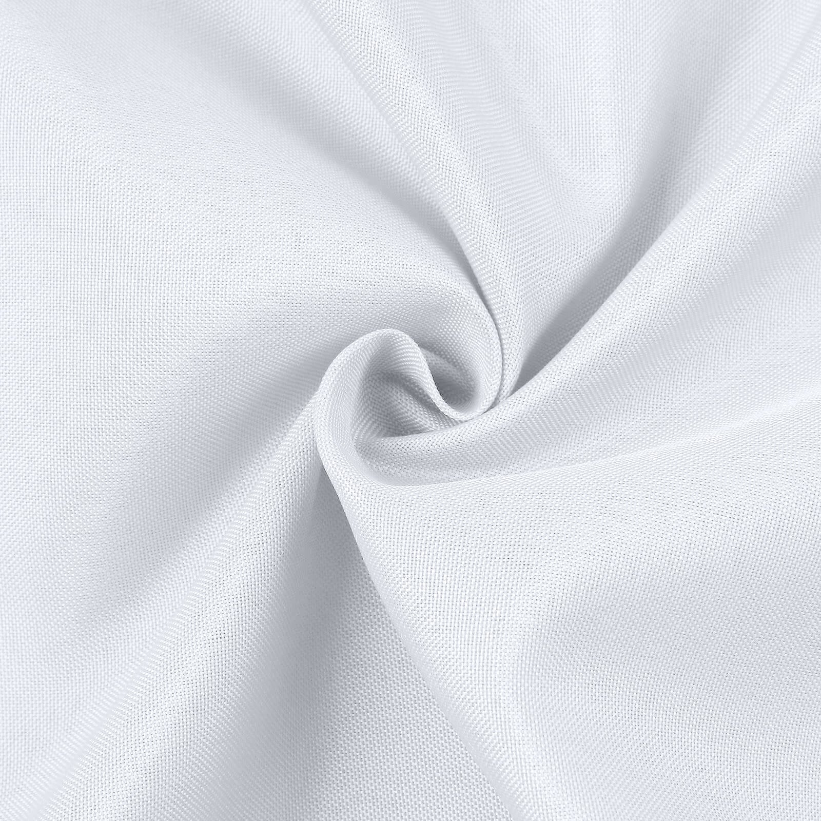 54"x10 Yards Premium Polyester White Fabric Bolt, DIY Craft Fabric Roll for Upholstery, Curtains, and Event Decor