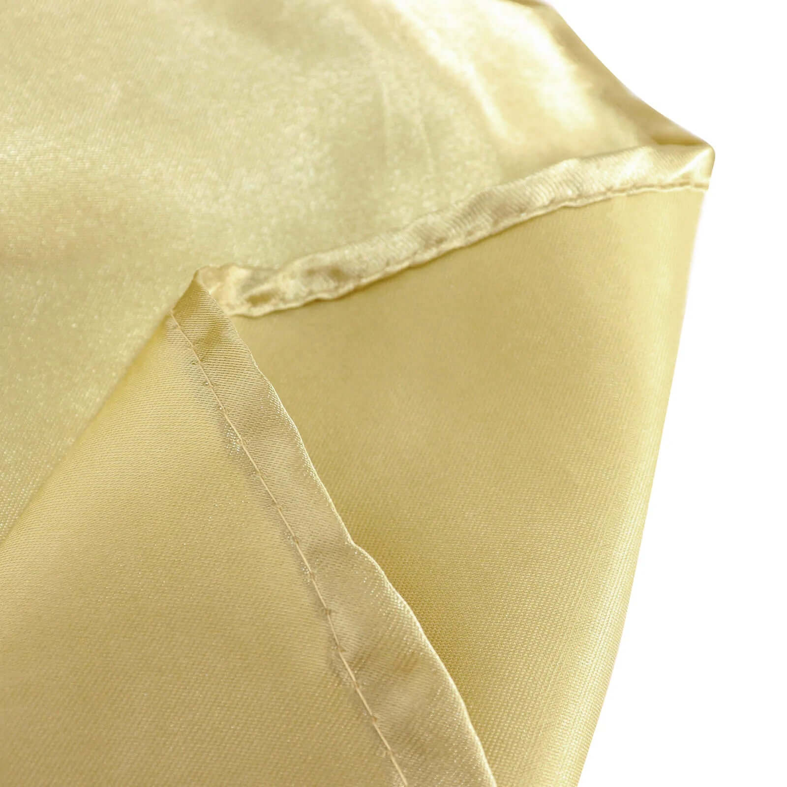 Satin Rectangular 60"x126" Tablecloth Champagne - Smooth and Lustrous Table Cover