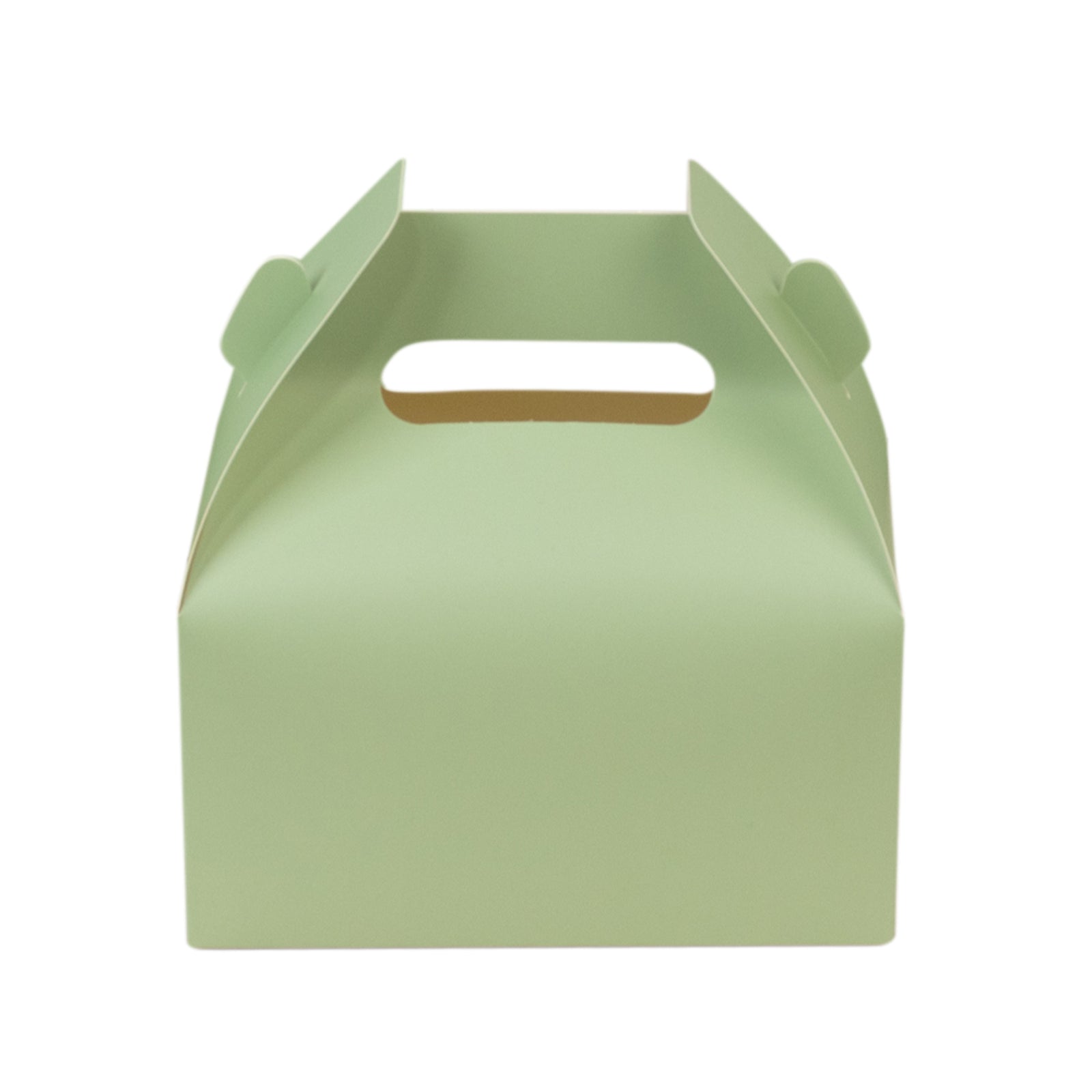 25 Pack Candy Gift Tote Gable Boxes, Matte Sage Green Party Favor Treat Boxes - 6"x3.5"x7"