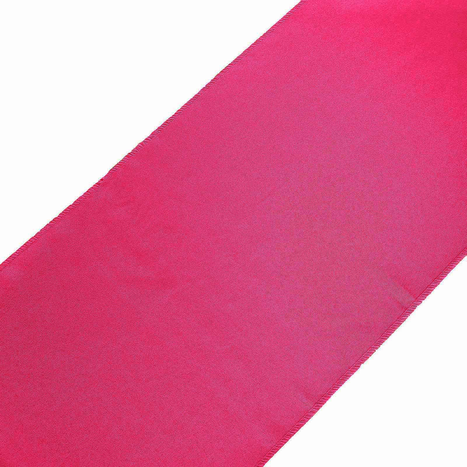 Polyester 12"x108" Table Runner Fuchsia - Durable & Wrinkle-Resistant Table Decor