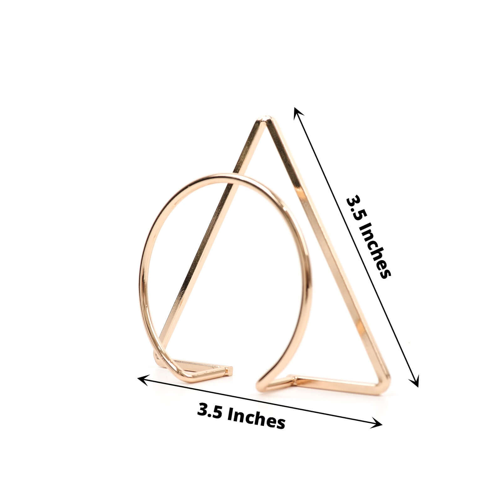 4 Pack Gold Geometric Metal Napkin Rings, Modern Nordic Napkin Holder Stands