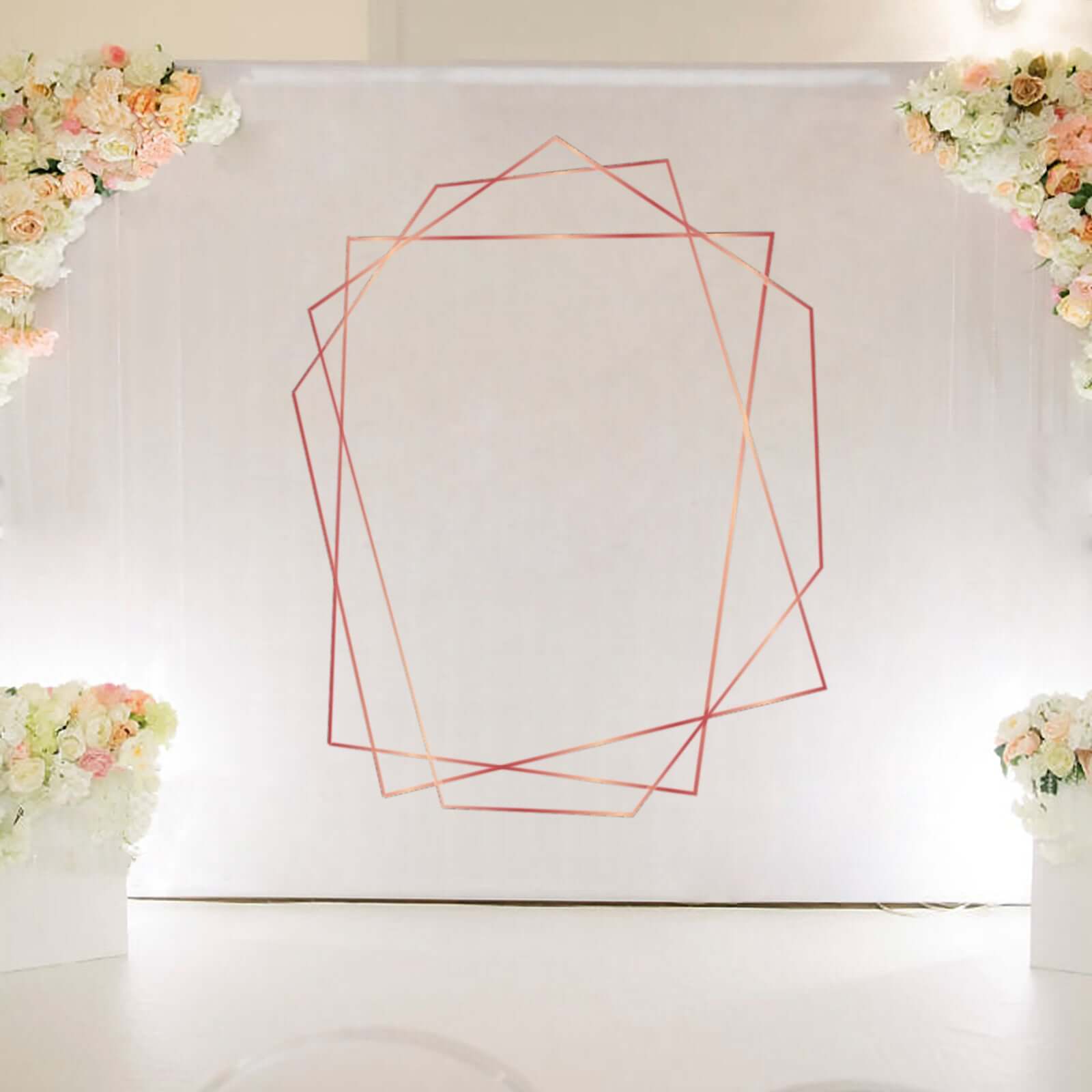 100 Yds 3/8" Rose Gold Metallic Film Tape Adhesive, DIY Floral Wrap Craft Decor Tape - Polyester with Acrylic