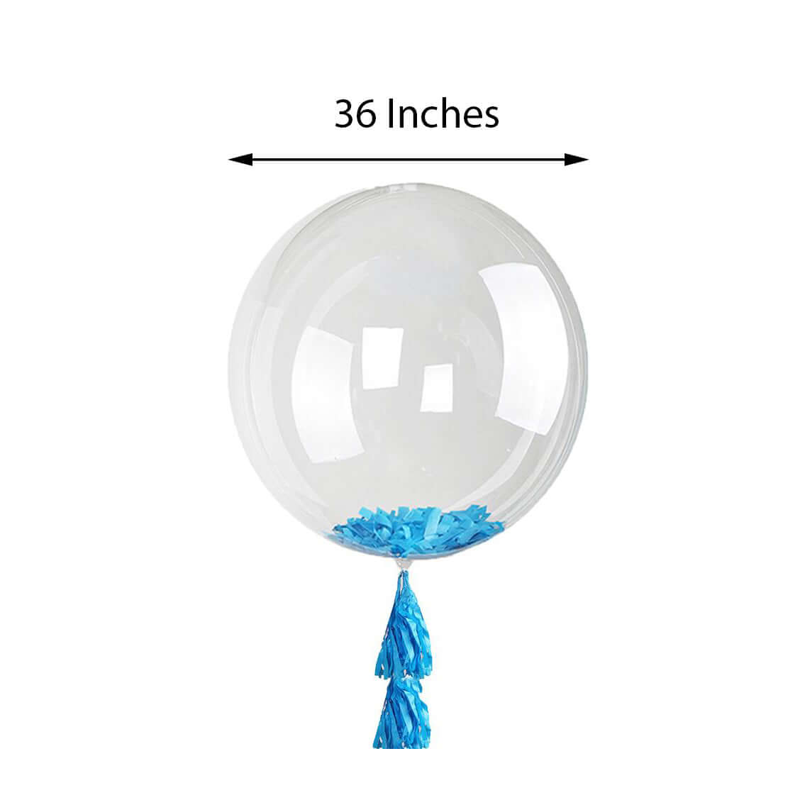 36" Giant Clear Fully Transparent PVC Helium or Air Bubble Balloon