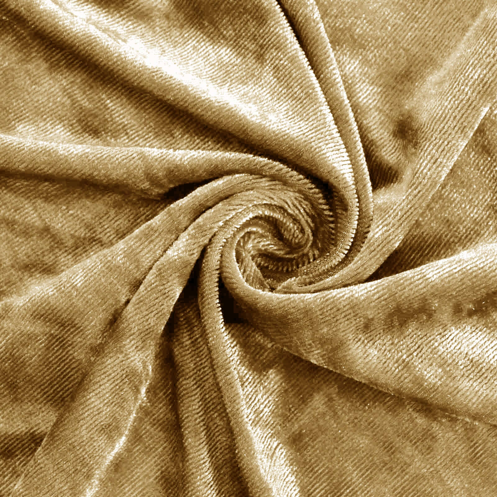 Champagne Crushed Velvet Backdrop Curtain – 8ft x 8ft Event Drape with Rod Pocket, Privacy Panel for Photo Booths & Events