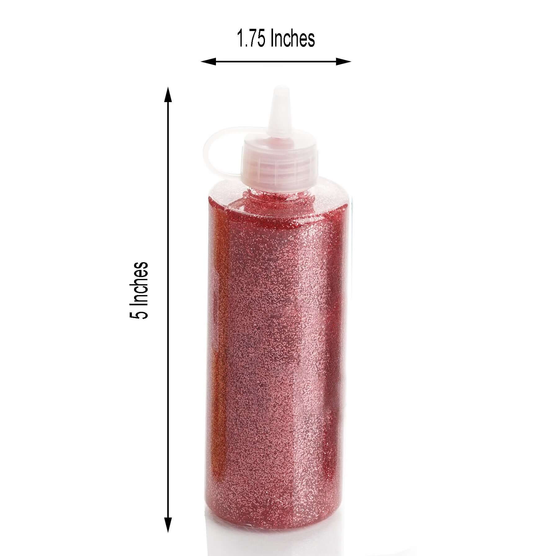 Metallic Glitter Glue Rose Gold - Washable Nontoxic Art Glue for Fun DIY Projects Scrapbooking & Party Decor 4 oz Bottle