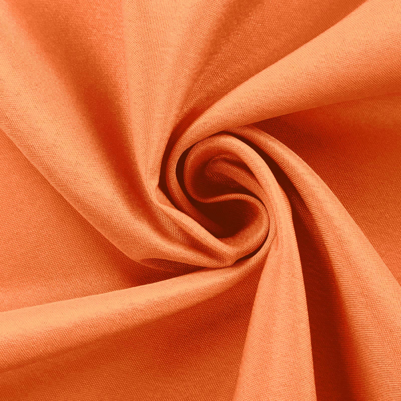 Polyester 120" Round Tablecloth Orange - Seamless Wrinkle-Resistant Table Cover