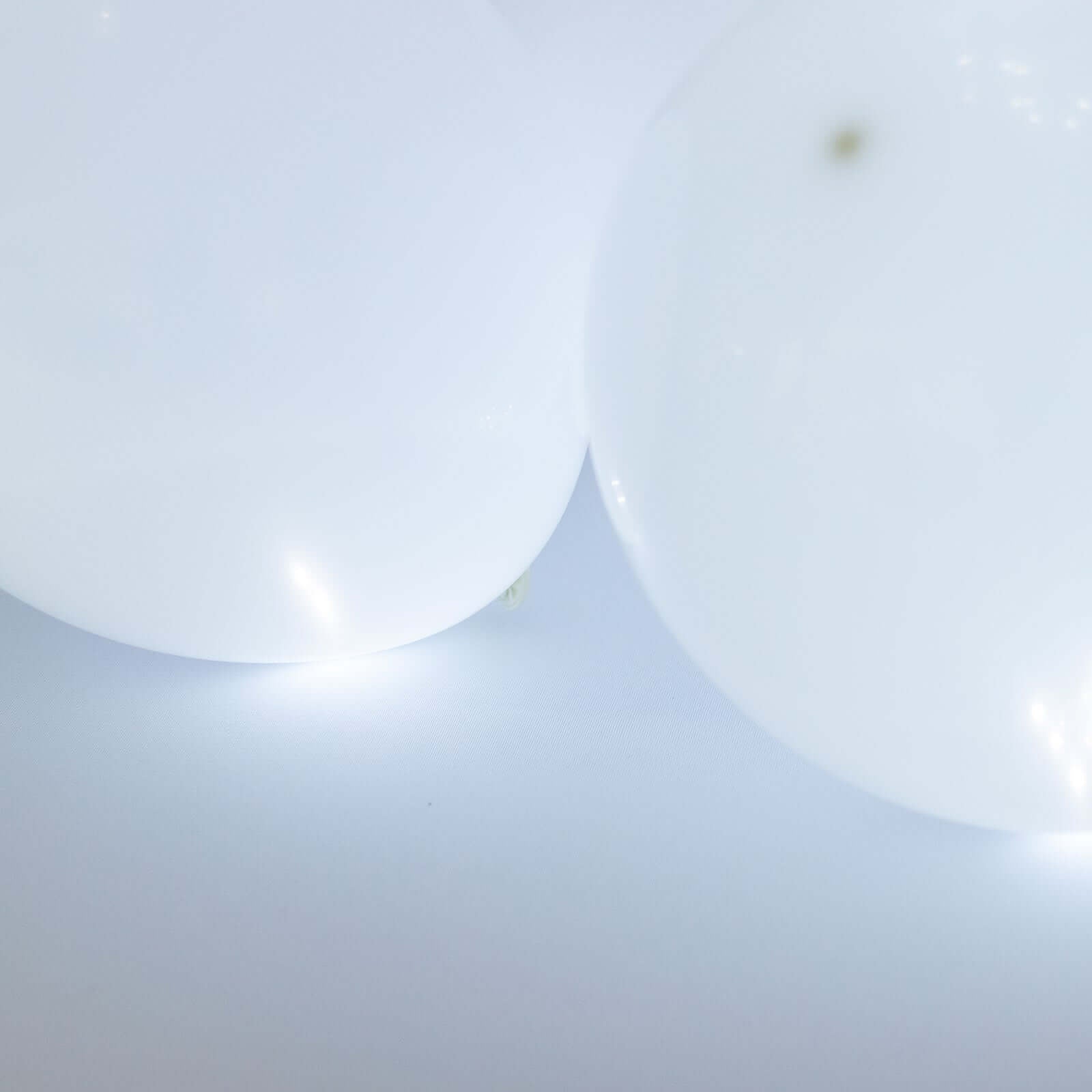 50-Pack LED Mini Balloon Lights Round White - Waterproof Battery Operated Balls 0.5"