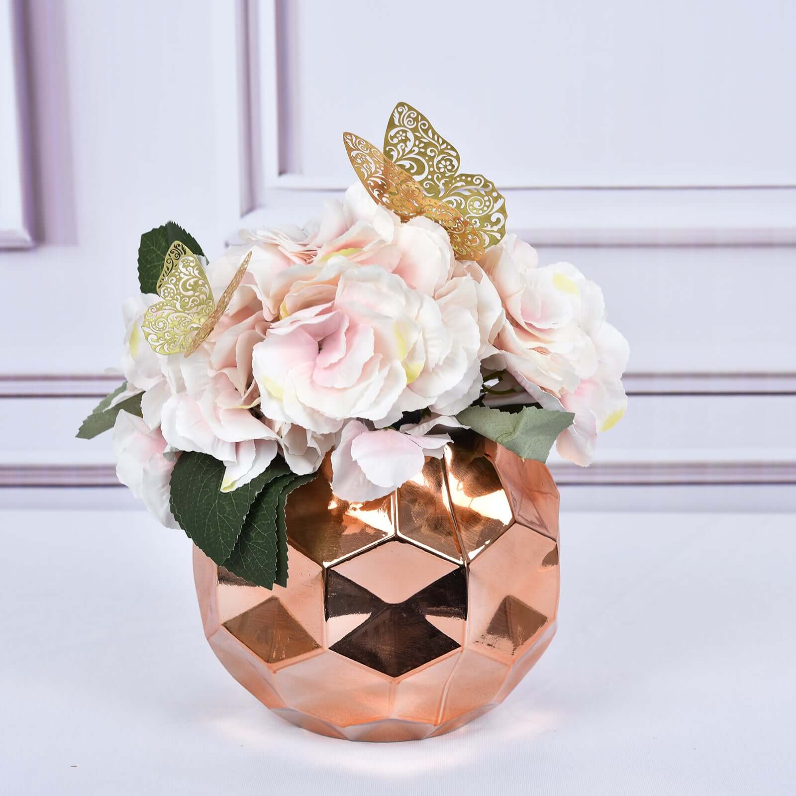 12-Pack 3D Butterfly Wall Decals, DIY Removable Mural Stickers Gold Cake Decorations Eye-Catching Design