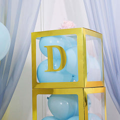 4 Pack 5" Metallic Gold Alphabet Stickers Banner, Customizable Stick on Gold Letters - D