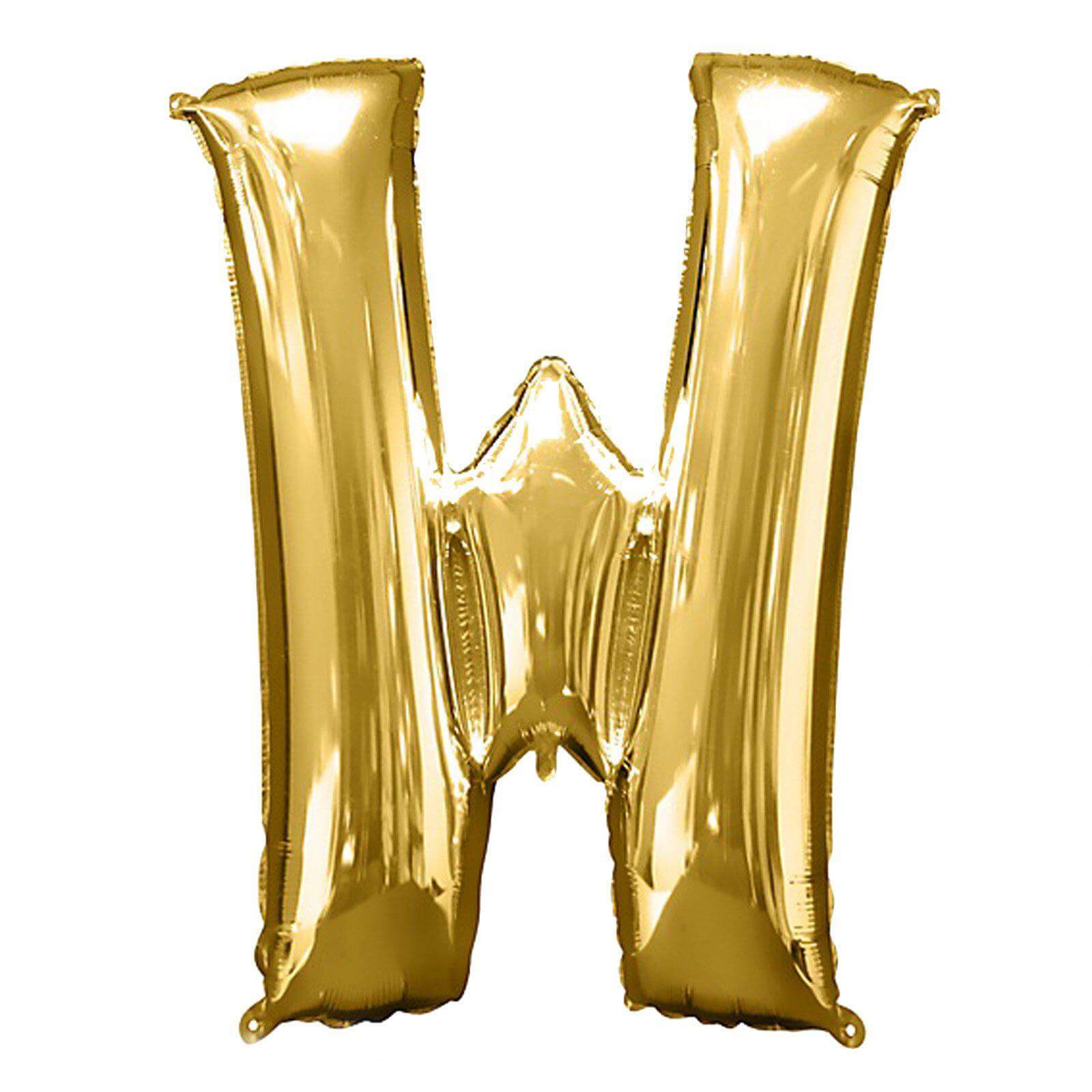 35" Gold Letter and Number Balloons, Shiny Metallic Mylar Foil Helium Air Balloons