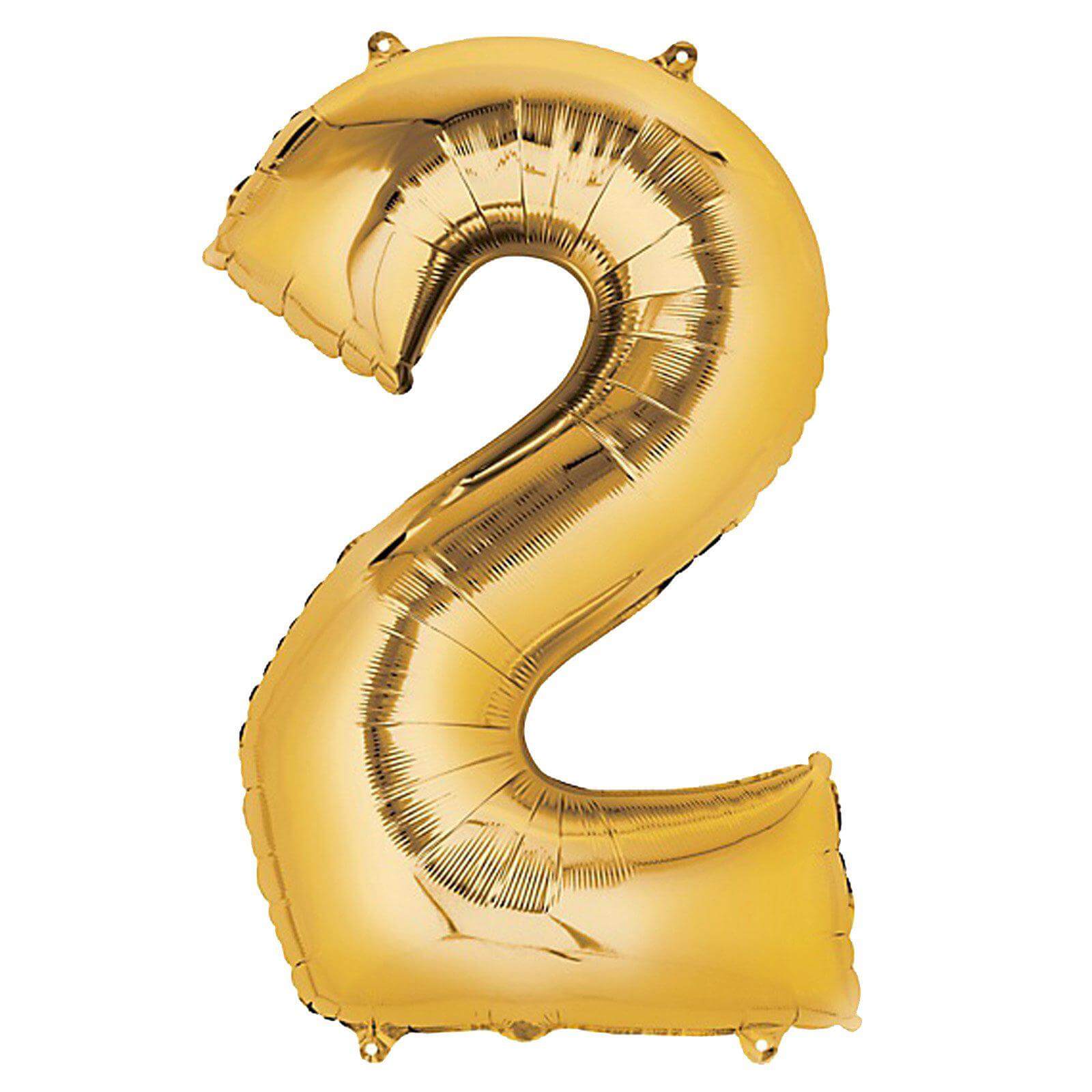 35" Gold Letter and Number Balloons, Shiny Metallic Mylar Foil Helium Air Balloons