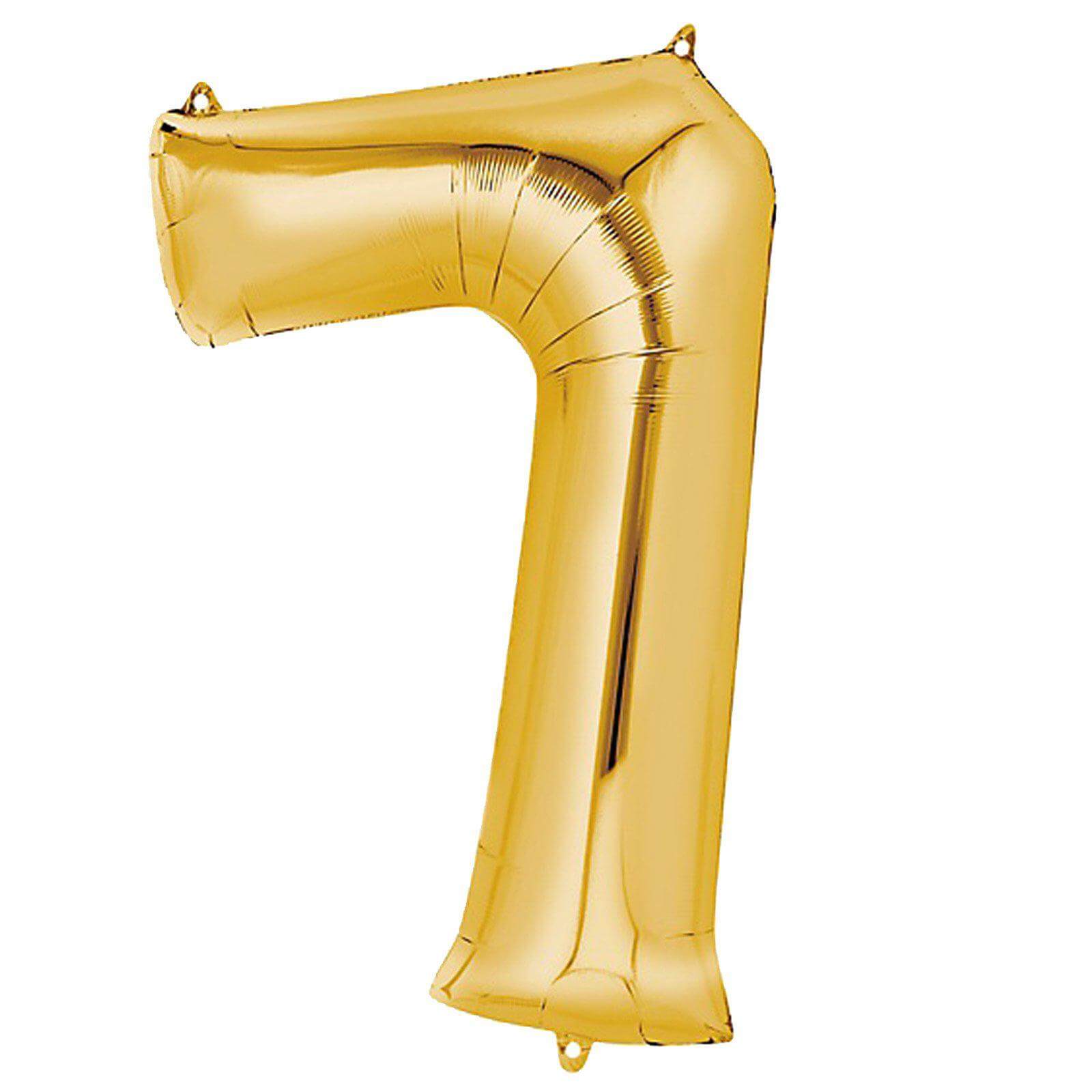 35" Gold Letter and Number Balloons, Shiny Metallic Mylar Foil Helium Air Balloons