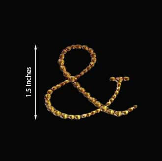 12 Pack | 1.5" Gold Rhinestone Monogram Letter Jewel Sticker Self Adhesive DIY Diamond Decor - and