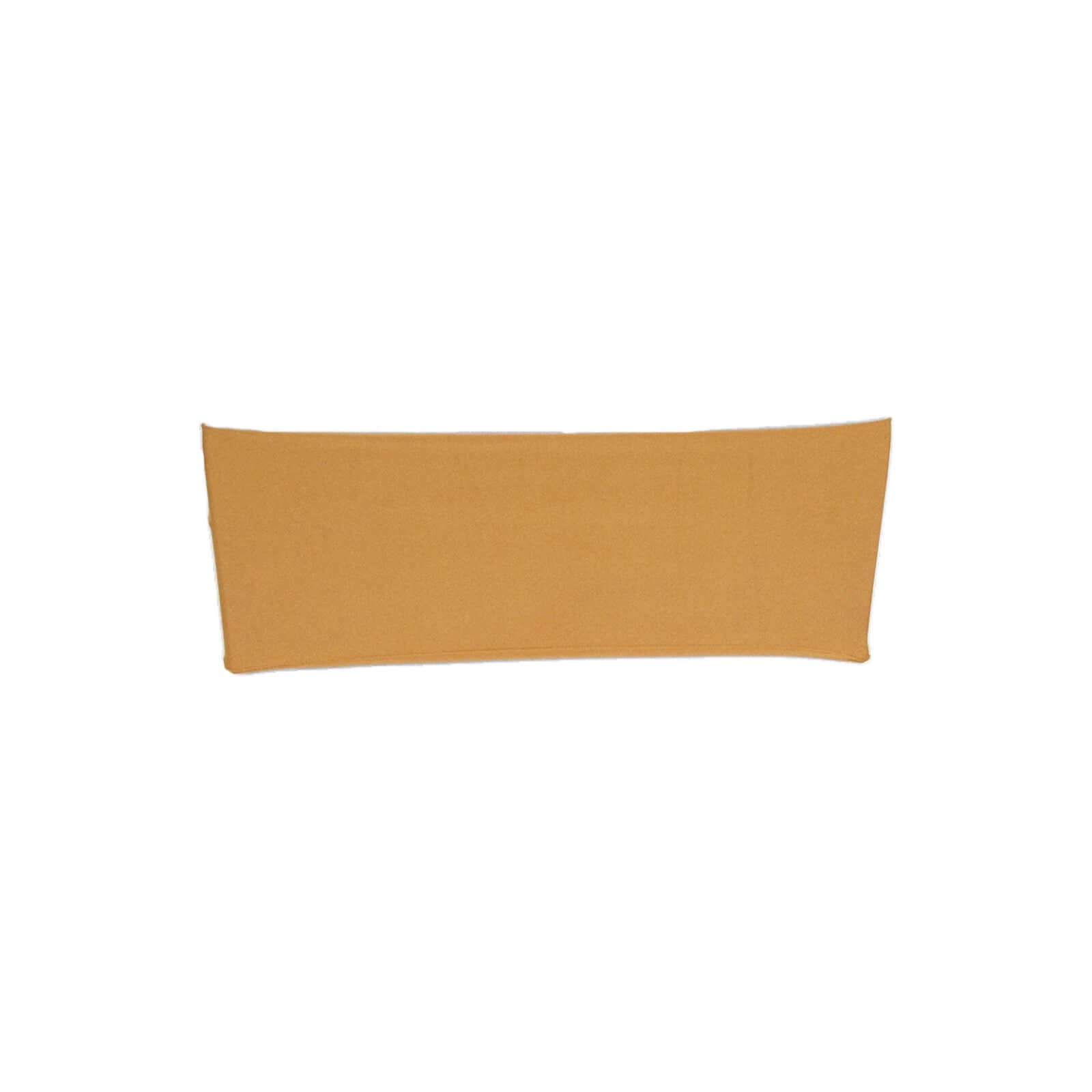 5 Pack Stretch Spandex Chair Sashes Gold - Fitted Finish Two Ply Heavy Duty Chair Bands 5"x12"