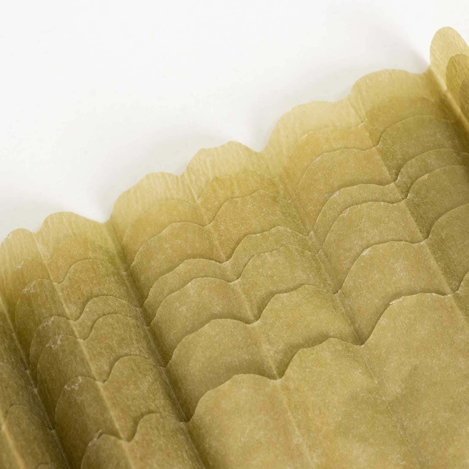 6 Pack 6" Gold Tissue Paper Pom Poms Flower Balls, Ceiling Wall Hanging Decorations