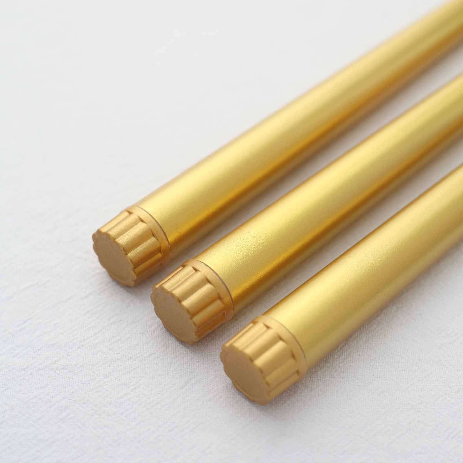 3-Pack LED Decorative Lighting Warm Flickering Gold - Flameless Taper Candles 11"