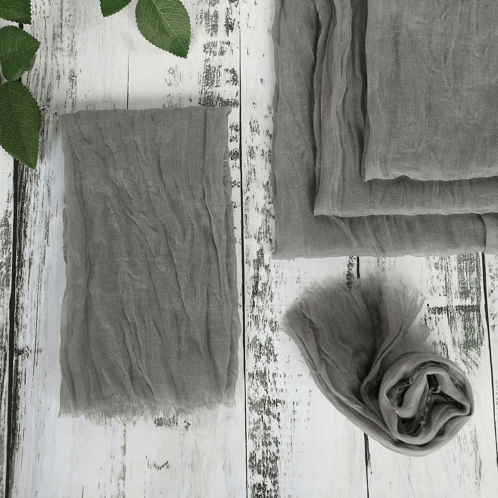 5 Pack Gauze Cheesecloth 24"x19" Napkins Gray Reusable Dinner Napkins