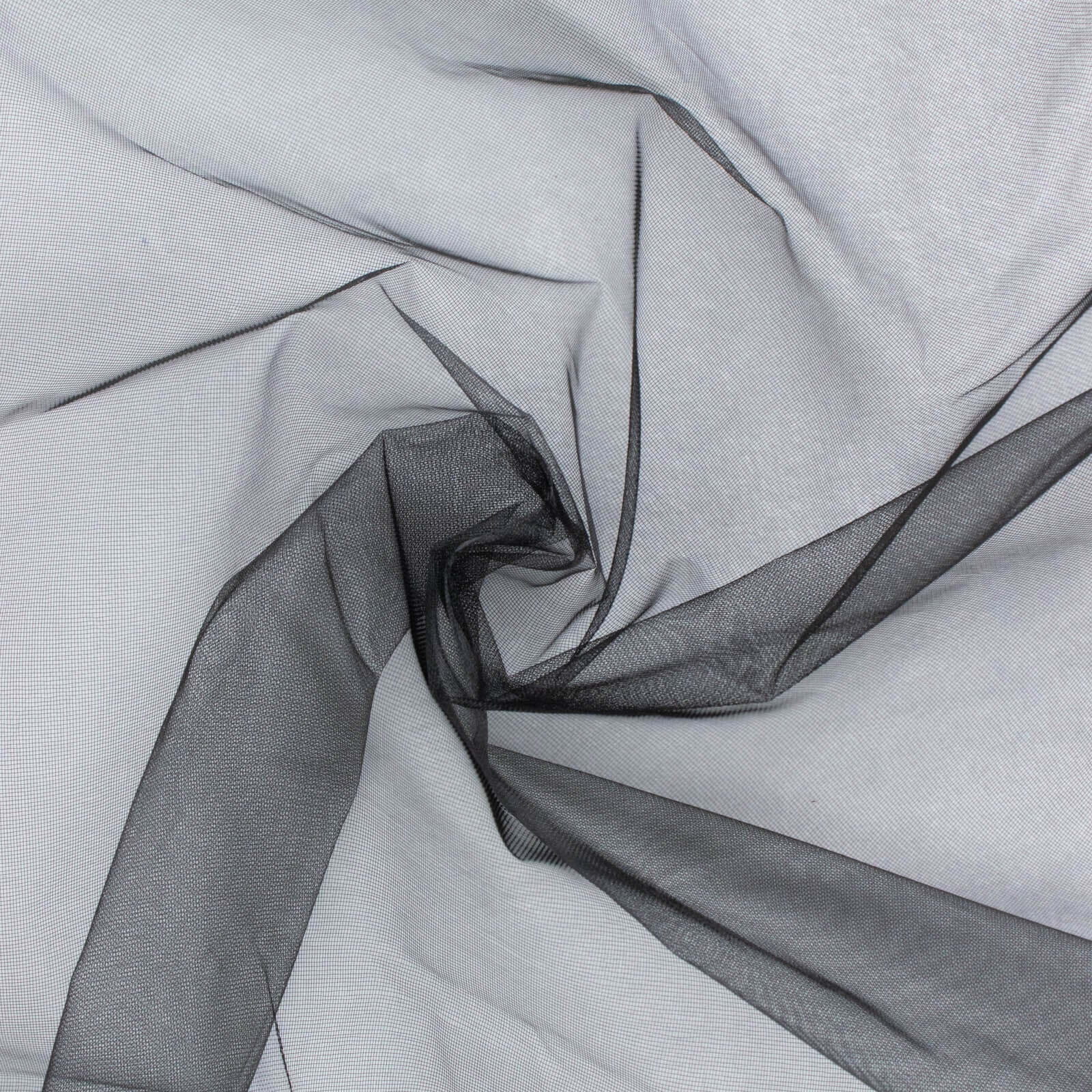 10 Pack Organza 23"x23" Napkins Black - Sheer Cloth Napkins