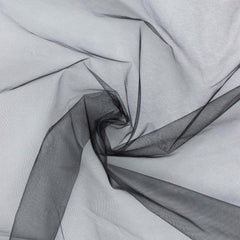 10 Pack Organza 23"x23" Napkins Black - Sheer Cloth Napkins