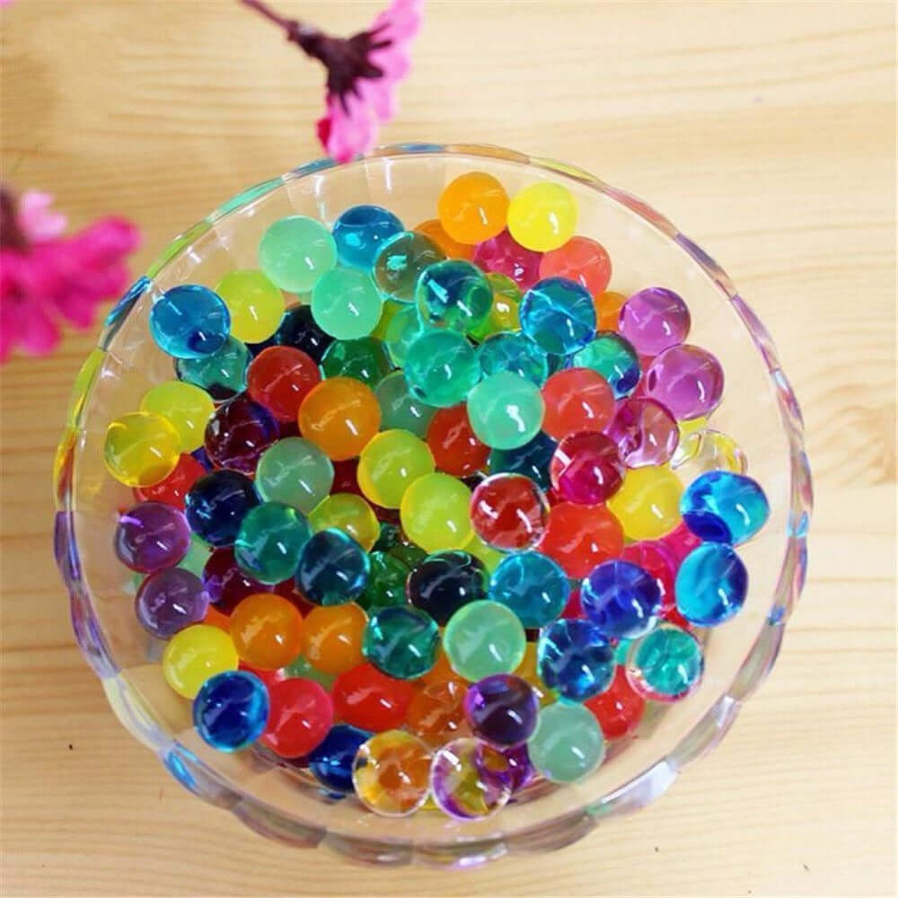 Water Gel Beads Vase Filler Apple Green - Large Nontoxic Jelly Balls for Floating Candles & Floral Displays 10g