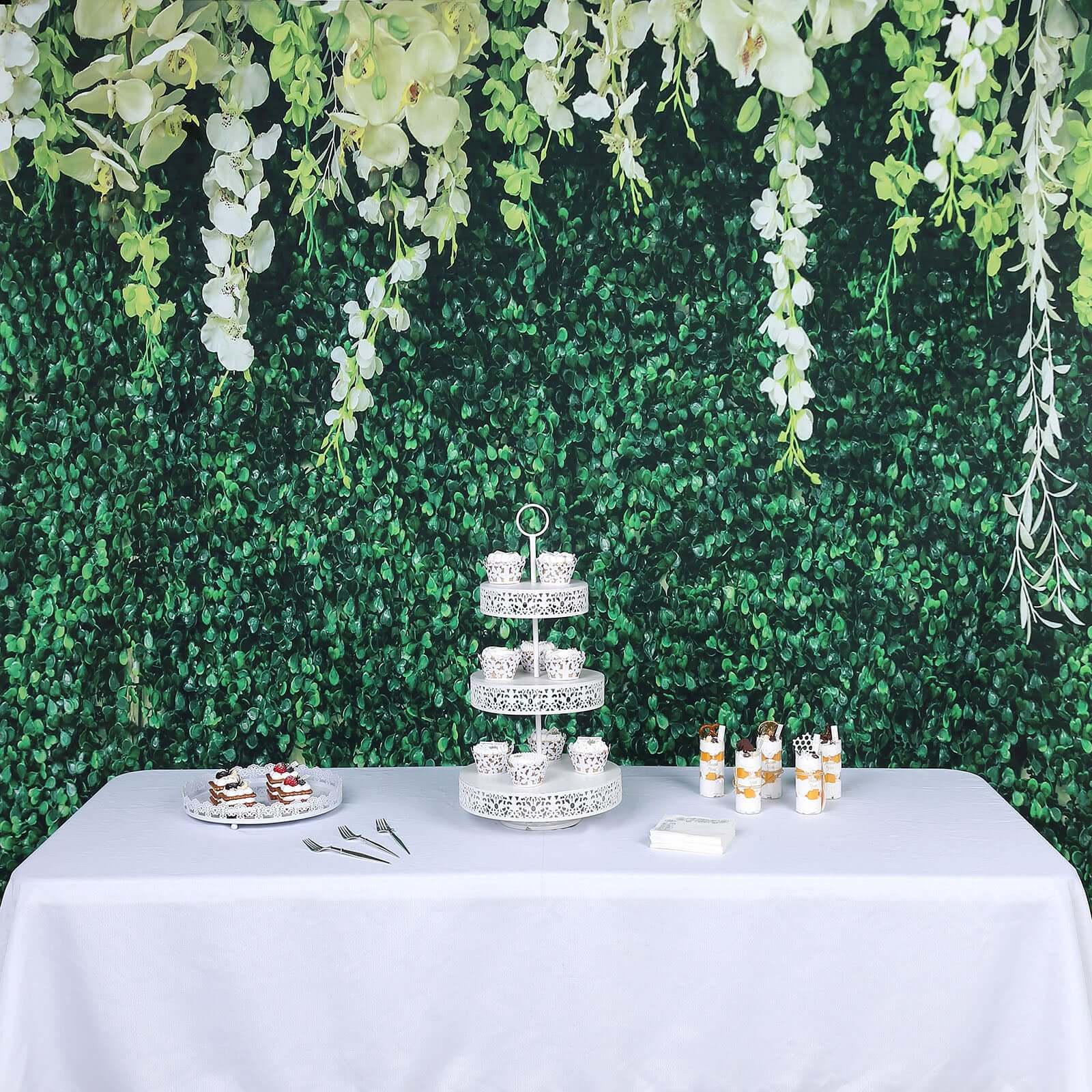 8ftx8ft Greenery Grass and Vines Print Vinyl Photo Shoot Backdrop